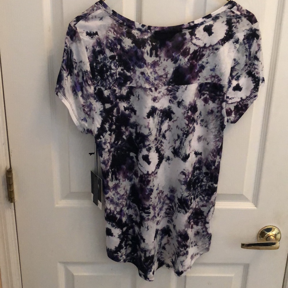 Simply Vera Vera Wang Tie Dye Tee Sz Medium Petite - Picture 7 of 9